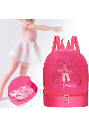Suntek Bale Dans Sırt Çantası Hafif Kızlar Seyahat Gül Kırmızı