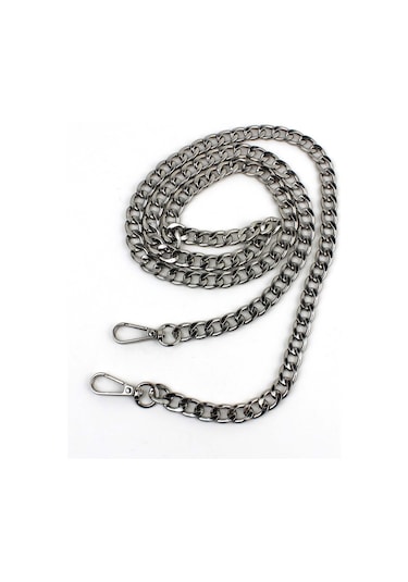 Gümüş Renk Çanta Zinciri Çapraz Çanta Omuz Zincir Askısı 125 Cm Gümüş