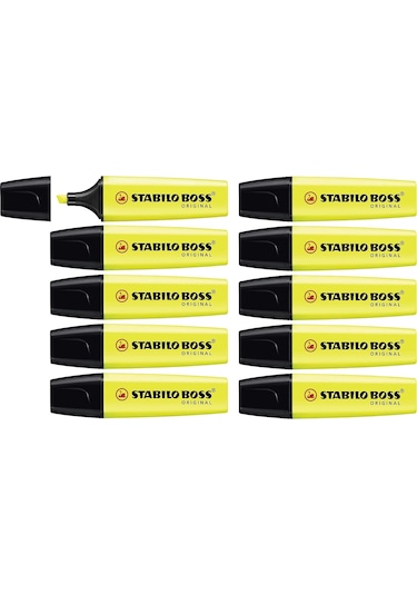 Stabilo Boss Fosforlu Kalem Sarı 70/24 10 Adet Sarı