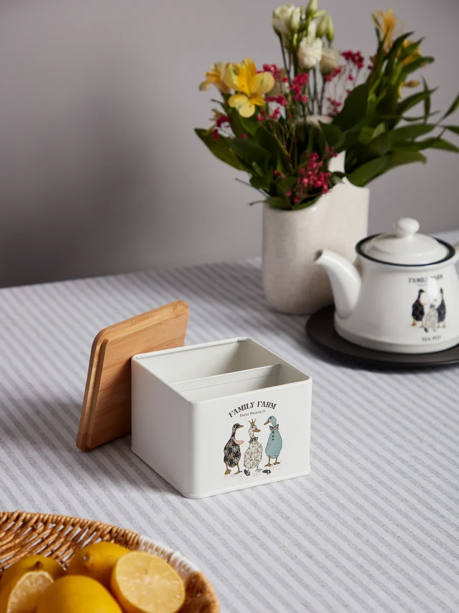 Agness Family Farm 800 Ml Kapaklı Metal Çay Kavanozu 326887458