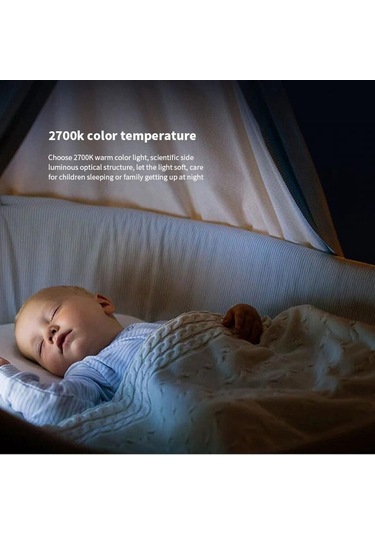 Xıaomı Yeelight Led Gece Lambası İnsan Vücudu Işık Sensörü İle Acil Durum Lambası Akıllı Kapalı Yatak Odası Aydınlatması İçin Us Plug Diğer