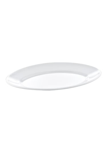 Ermiya Hitit Arya Termostar 12 Ad Melamin 25 CM Kayık Tabak Beyaz