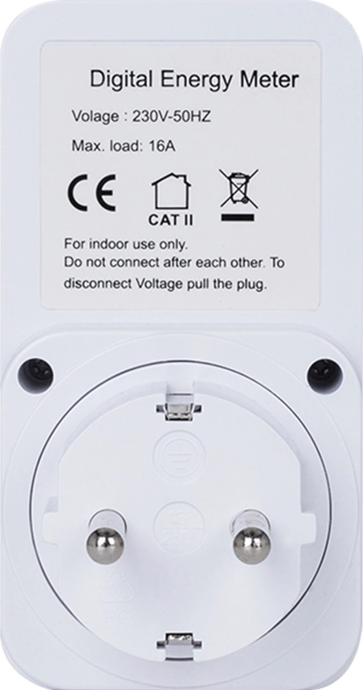 Youmex Enerji Tüketimini Takip Eden Akıllı Prizi - Güç Ölçer Ve Fatura Hesaplayıcı Pmb03 Avrupa Standartı Ac230v Şebeke Priz