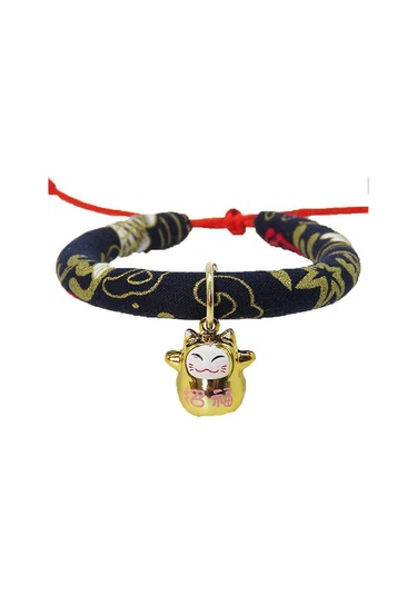 Baskılı Kravat Ve Zil İle Ayarlanabilir Evcil Hayvan Kolyesi