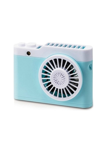 Taşınabilir Mini Usb Şarj Kamera Fan Asılı Boyun Küçük Fan 4280 Mavi Yok Boyun Buharsız 100 Adetten Az