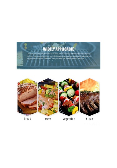 Jeemson Bronz 2 Adet Cam Fiber Izgara Matı - 33x40cm 0.2mm - 260 C Isı Dayanıklı - Kayma Özgür - Kolay Temizlenir - Fırın/ızgara Uygun Çok Renkli