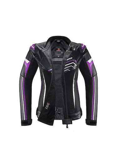 Jk153w Purple 4 Mevsim Kadın Deri Mont