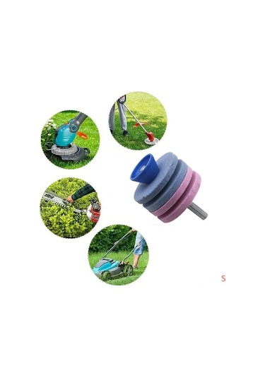 Symbee Elektrikli Matkap Tipi Çim Biçme Makinesi Bileme Başlığı - 4 Katmanlı Metal Parlatma Ve Keskinleştirme İçin