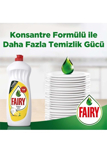 Fairy Limon Kokulu Sıvı Bulaşık Deterjanı 4 x 1350 ML