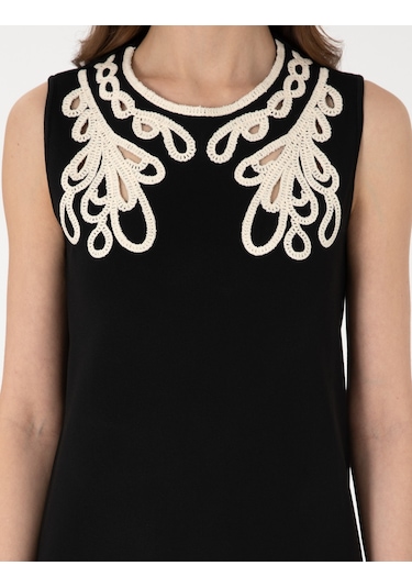 Pierre Cardin Kadın Siyah Elbise Triko 50308039-vr046 Siyah