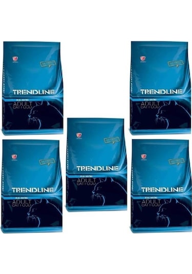 Trendline Somunlu Yetiskin Kedi Maması 5 x 1 KG