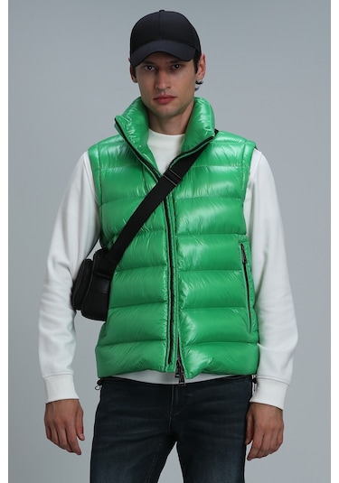 Lufian Peter Kaz Tüyü Erkek Yelek Yeşil 112130018100600