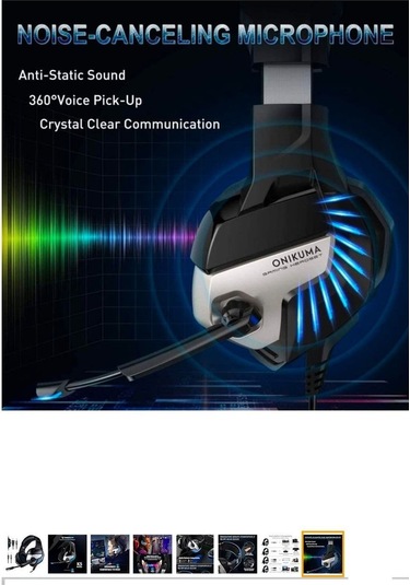 Porfesyonel Oyuncu Kulaklıgı Led Pc, Ps4, Xbox One, Ipad Uyumlu Dizüstü Bilgisayar Mikrofonlu Stereo