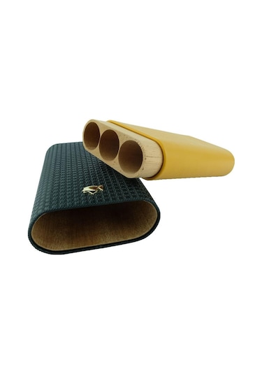 Cohiba Sarı-siyah 3'lü Puro Kılıfı
