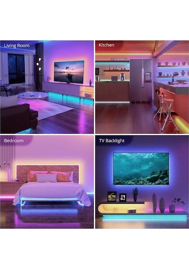 Dc 5 V 44 Anahtar Led Şerit Işık Rgb 5050 Luces Dize İçin Uygun Bluetooth Kızılötesi Ko Işık Ev Partisi Led Aydınlatmalar 56800231