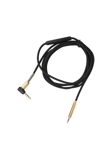 Yaleker 2.5mm'den 3.5mm'ye Ses Çevirici Kablosu, Ofc Bakır Çekirdekli, Mikrofonlu, 1.5m Uzunlukta, Akg Y40/y50/y45, Creative Lıve2, Jbl S700, Bose Qc25/qc35 Uyumlu Siyah