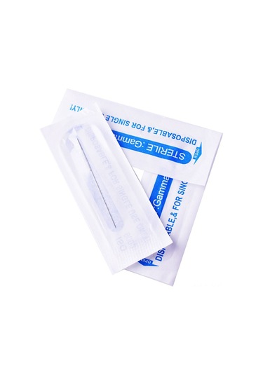 Gajeena "100 Adet Sterilize 3r Kaş Dövme İğnesi - Paslanmaz Çelik Profesyonel Set"