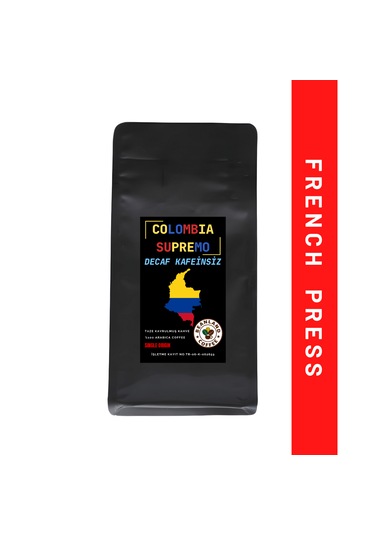 Beanland Coffee Decaf Kafeinsiz Colombia Supremo French Press 250 G