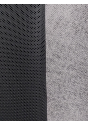 Gri Renk Delikli Suni Deri Oto Tavan Döşeme . Mobilya . Çanta 1 Metre