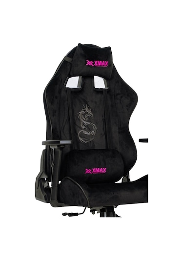 Rio Black Balerion Komple Baby Face Terletmez Kumaş Siyah/fuşya Profesyonel Oyuncu Koltuğu