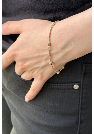 Zümrüt Sarraf 14 Ayar Altın Dorikalı Halat Bileklik Sarı Altın