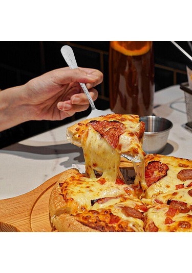 Wezone 10 Parça Paslanmaz Çelik Pasta/sicaklık Sunucu Seti - Ergonomik Tutamalı, Keskin Kenar, Ev & Restoran Kullanıma Uygun Diğer