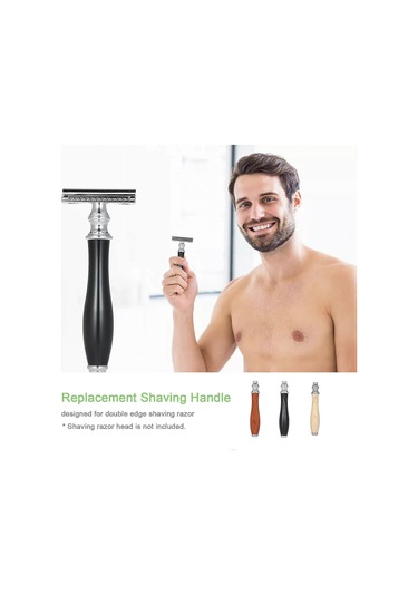 Siyah Tıraş Bıçağı Sapı Paslanmaz Çelik