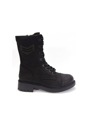 Hammer Jack 102-18354 Kadın Yıkama Nubuk Deri  Bot Siyah