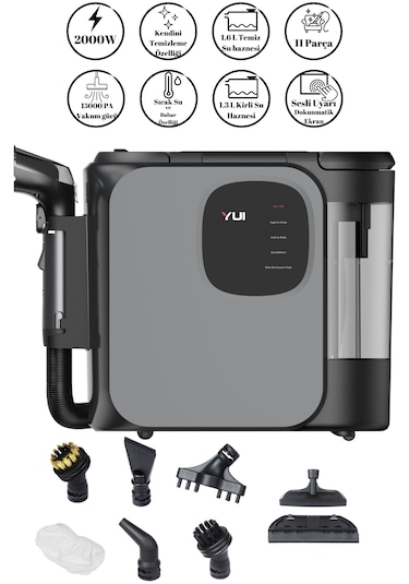 Yui X300 Pro Max 2000 W Buharlı Halı Ve Koltuk Yıkama Makinesi
