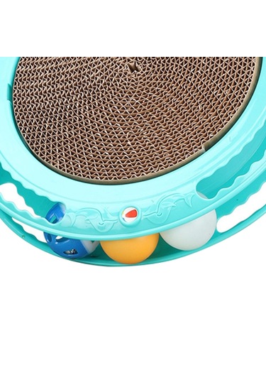 Suntek Dayanıklı Kedi Tırmalama Tahtası Kaymaz Alt Pedi Mavi