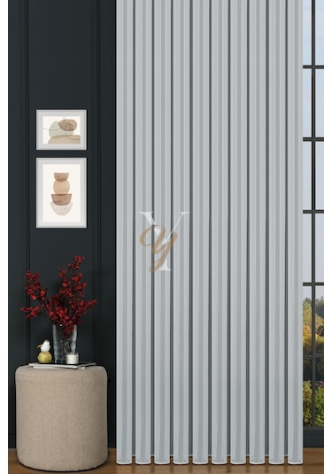 4608 Tül Perde V-01 Ekru Ekru