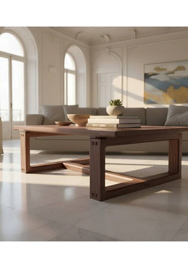 Ginza Orta Sehpa Masif Ağaç 120 X 80 Ceviz