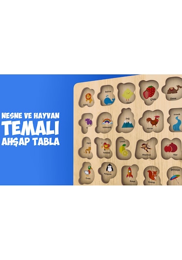 Rossie Ahşap Türkçe Alfabe  Yapboz
