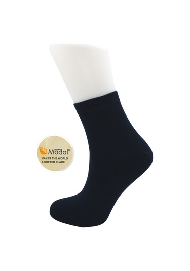 Modal Kadın Yarım Konç Çok Renkli Dikişsiz Düz Çorap 6'lı Paket Çok Renkli