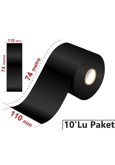 110x74 Metre Wax Ribon 10'lu Paket