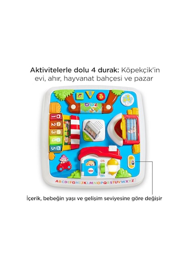 Fisher-Price Eğitici Köpekçiğin Aktivite Masası (TR-ING) DRH44