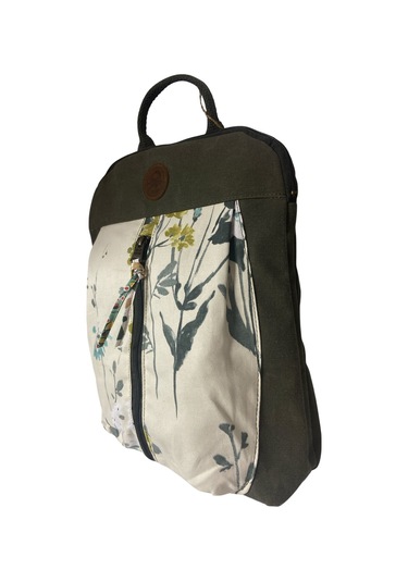 Vintage Kanvas Renkli Otantik Günlük Gezi Seyahat Sırt Çantası Lucas Bag 30 Cm X 37 Cm Haki