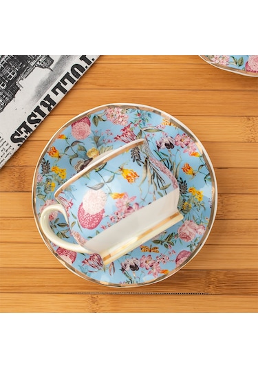 Porsima Rengin 6 Kişilik 12 Parça Türk Kahvesi Fincan Takımı