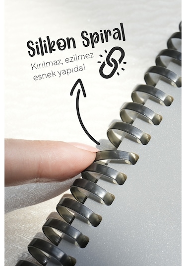 Sylcon Spiralli Defter Life&work . Pp.100 Gr. Ivory,a5 Siyah Siyah2