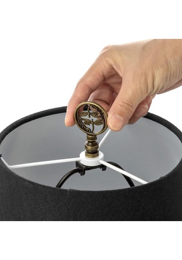 Homyl Lamba Finial Cap Topuzu Vidalı Kapak Topper Yatak Bronz