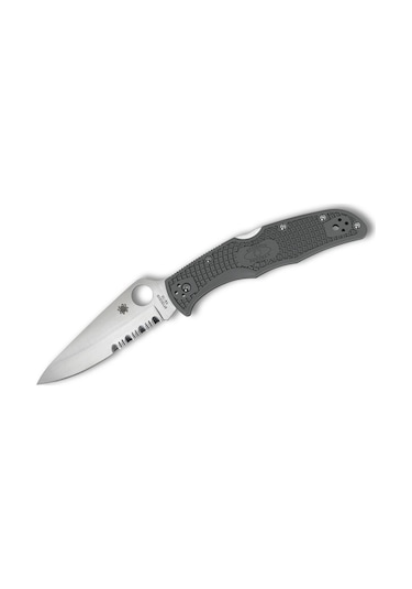 Spyderco Endura 4 Foliage Green Lightweight Cobinationedge Kamp Çakı Siyah