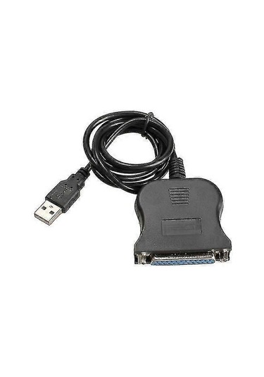 Usb 1.1 - Db25 Dişi Port Baskı Dönüştürücü Kablo Lpt Usb Adaptör Lpt Kablo Lpt - Usb Kablo Siyah