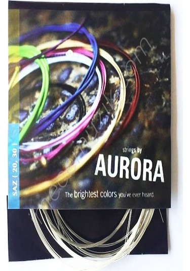 Aurora 0.20 Uzun Sap Profosyonel Bağlama Teli Takımı 10 Adet Tez