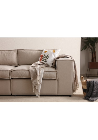 Nevada L Köşe Koltuk Takımı Bej