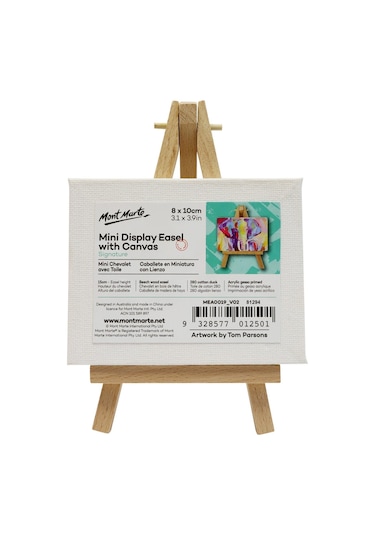 Mm Mini Teşhir Şövale Kanvaslı 8x10cm Signature