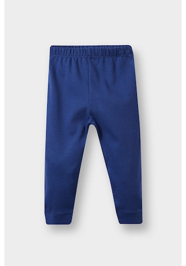 Defacto Erkek Bebek Pijama Takımı Dinozor Baskılı Uzun Kollu Üst Uzun Alt F0530a525auın59 İndigo