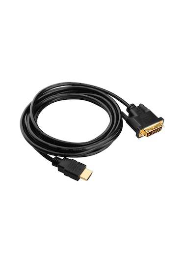 Hdmi To Dvi 24+1 Dvi To Hdmi Kablo Altın Uçlu 1.8M