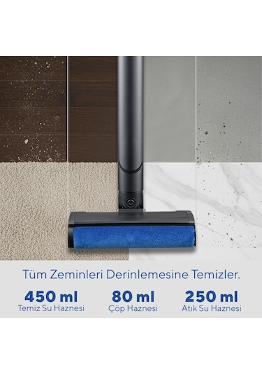 Kumtel HCFC-01 Islak Kuru Şarjlı Dikey Süpürge