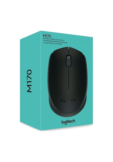 Didadodo Logitech M170 Kablosuz Usb Alıcılı Optik Mouse, Kullanıcı Dostu Tasarım M170