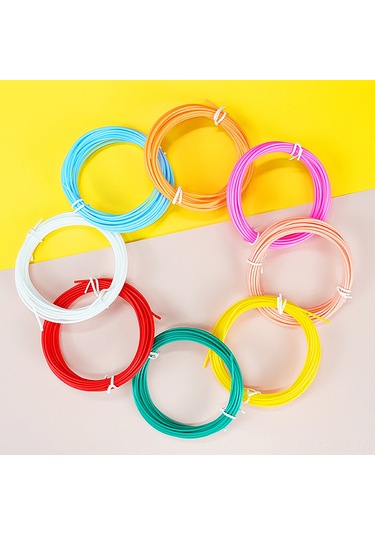 Ximistore9 10 Renkli Rastgele Pcl 3d Kalem İçin Düşük Sıcaklıklı Tüpler - 1.75mm, Çocuklar İçin Güvenli, Tıkanmaz Ve Biyodegradable 5m/adet